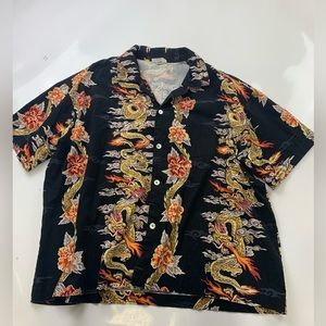 Matt Rider black button down shirt XL